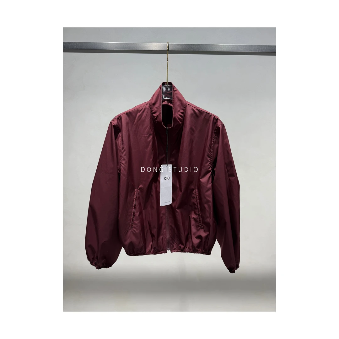 「太阳债主」勃艮第红面膜衣短外套I5801