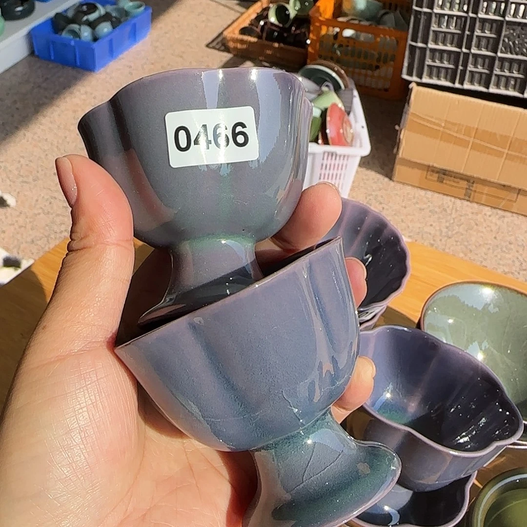 龙泉敬悦青瓷品茗杯微瑕