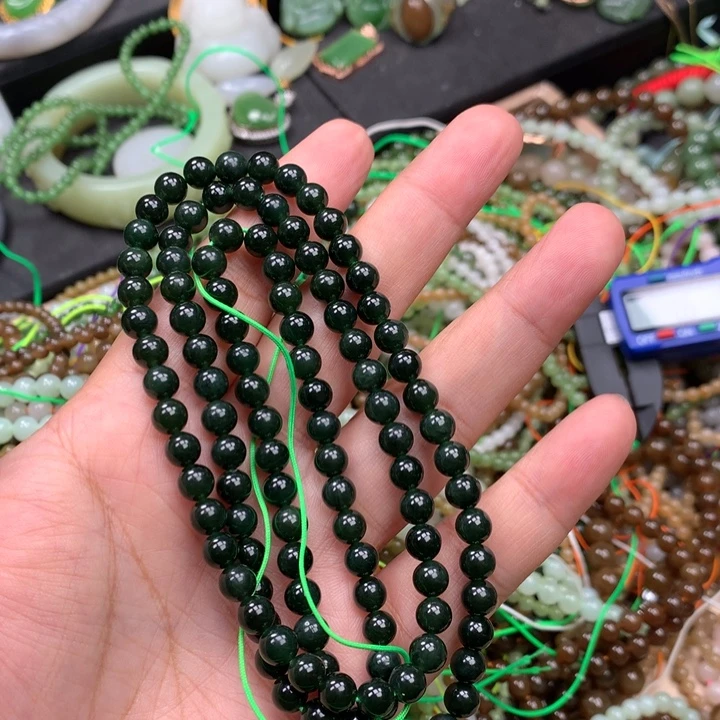 和田玉未镶嵌手链68