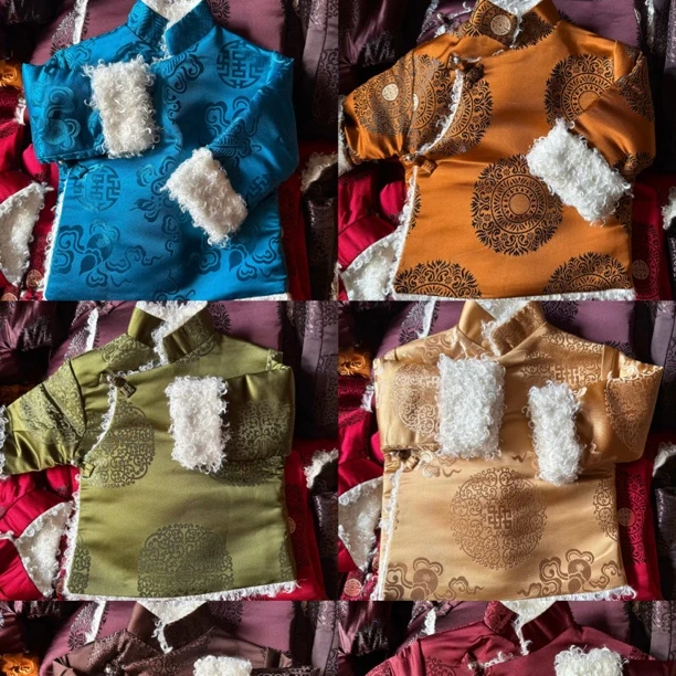 藏式儿童小外套加厚加绒小外套(男女同款)民族风0-12岁宝宝外套