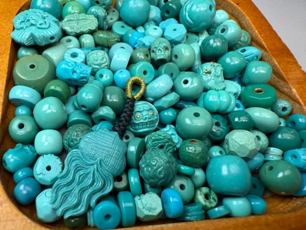 非金属玻璃项链 一盘配饰各种形状