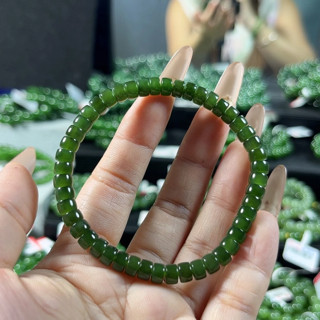 手链未镶嵌和田玉（碧玉）6