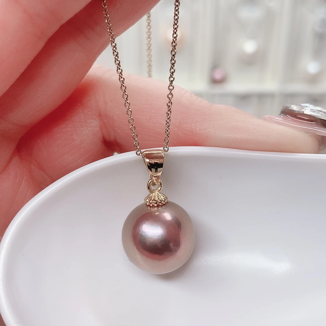 合金淡水珍珠吊坠(赠链)