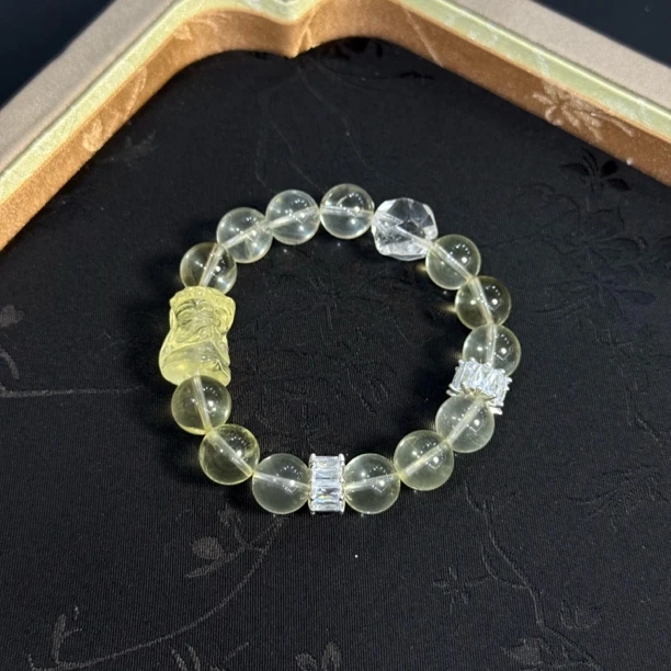 【禧财】天然黄水晶扎基拉姆手串10mmL399