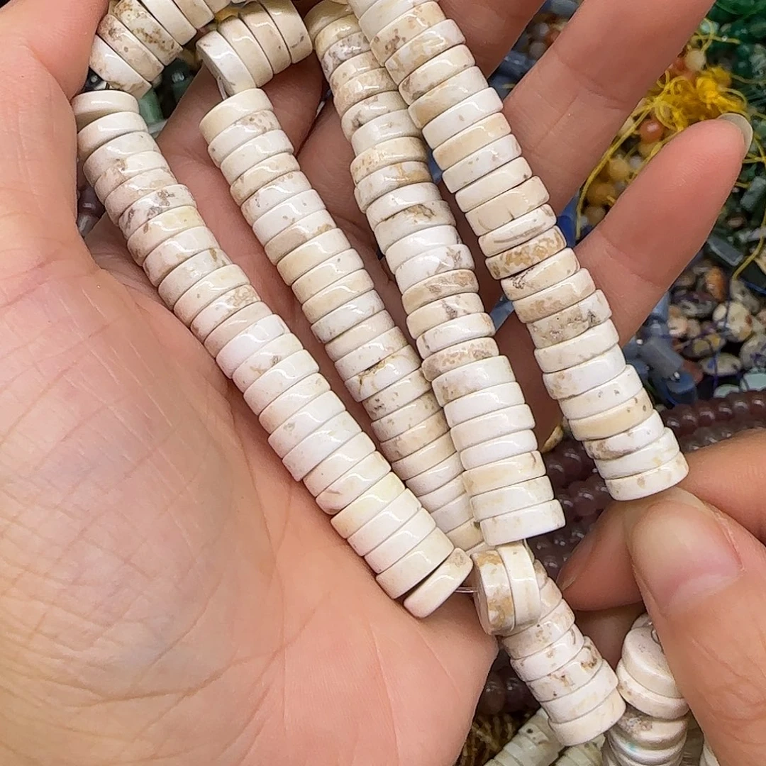 玛瑙/玉髓合金珠宝半成品菱镁矿10mm一条剁珠