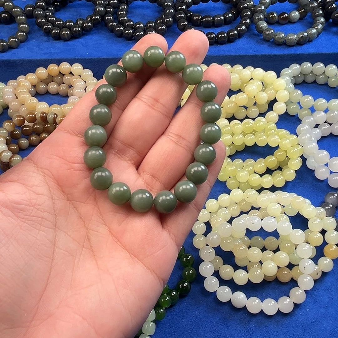 和田玉未镶嵌手链