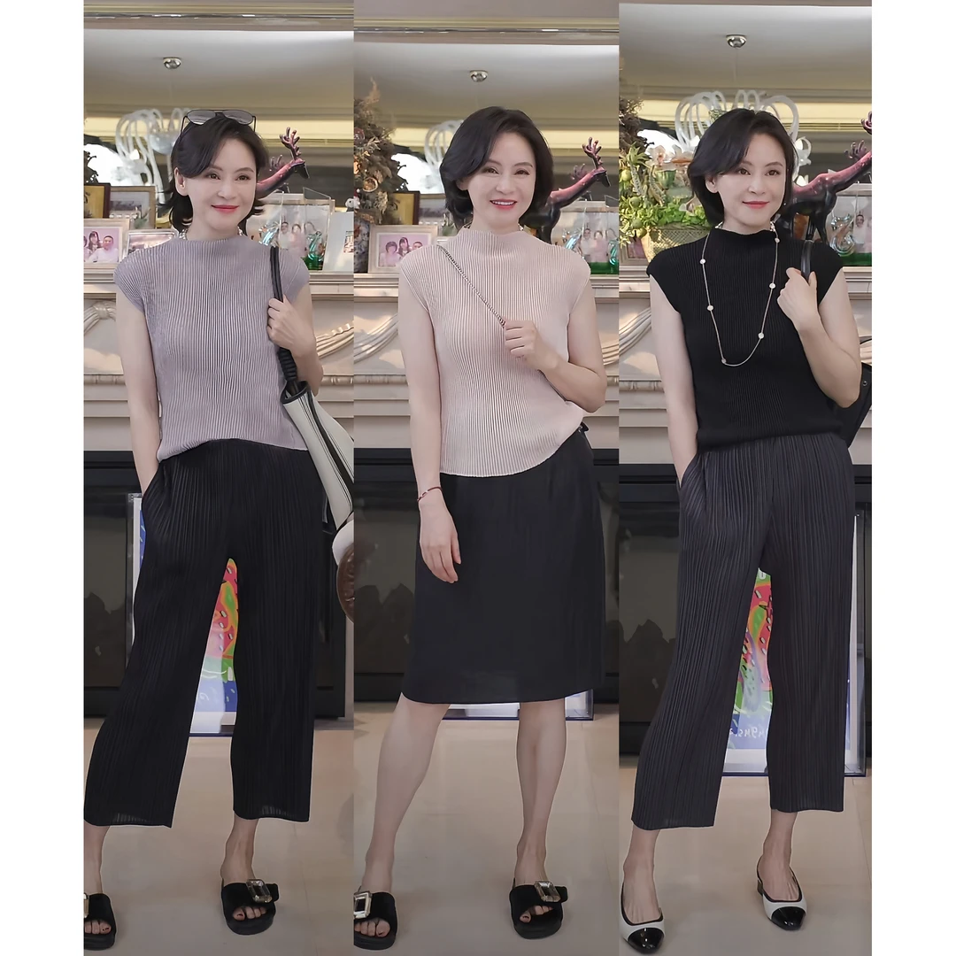 我是摩羯 芭蕾遐想 日本进口高温压褶舒适百搭夏上衣