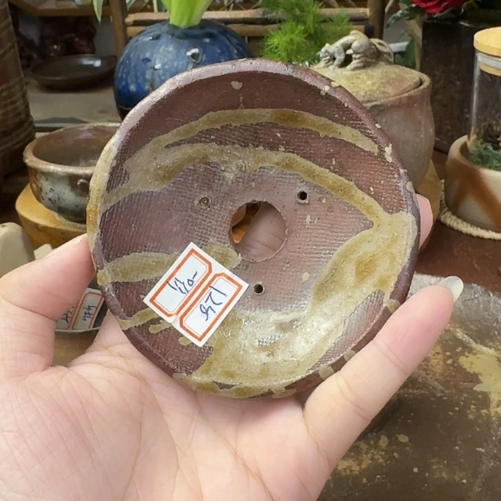 薄***柠末石匠备前烧花盆福利一口价