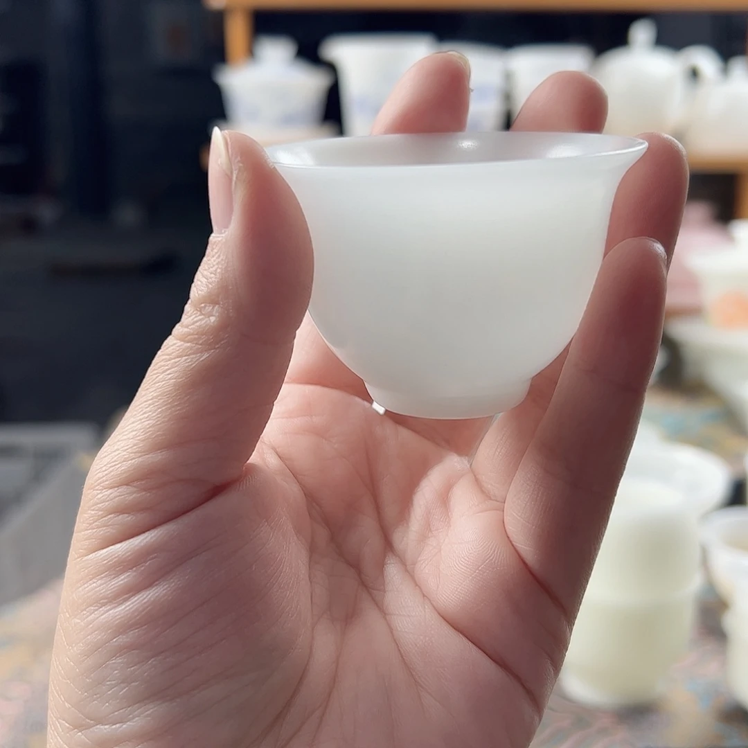 2个装素烧璞玉薄胎反口杯60ml