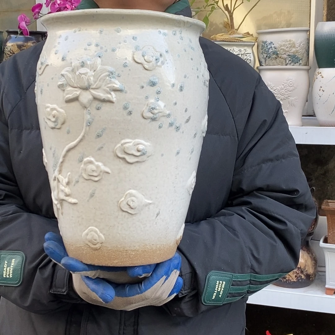 紫砂花盆口20高31福利