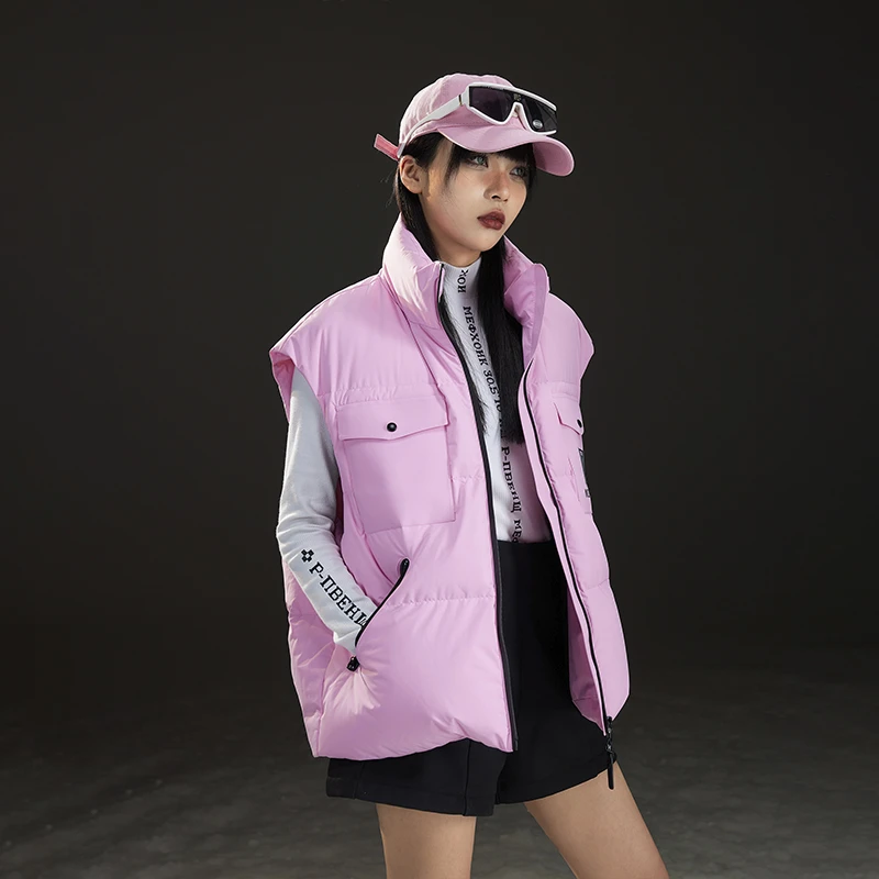 TUOGU/拓谷运动户外休闲保暖立领冬季时尚经典潮流羽绒马甲D40155