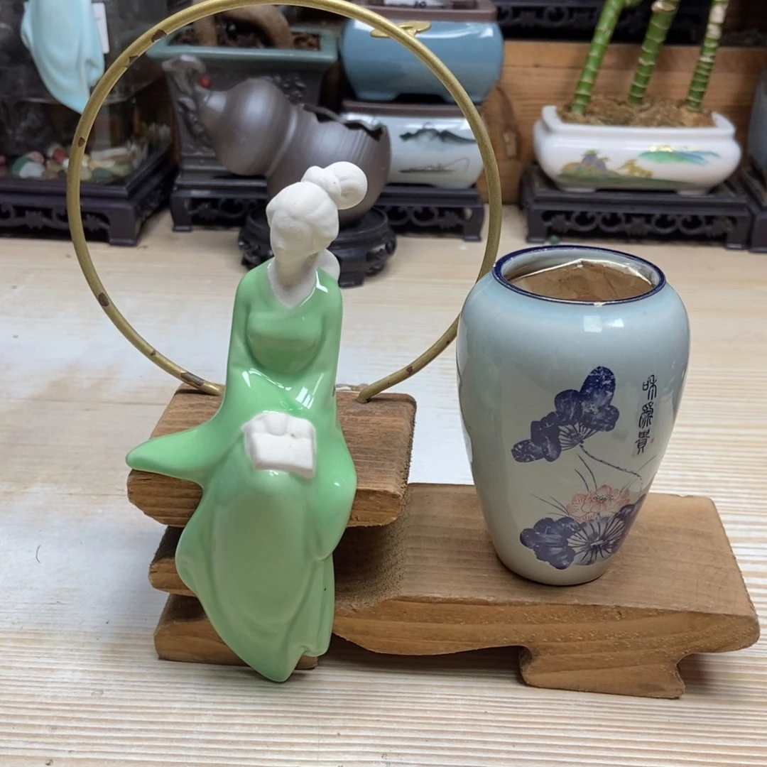 瓷片陶瓷花盆陶瓷艺术