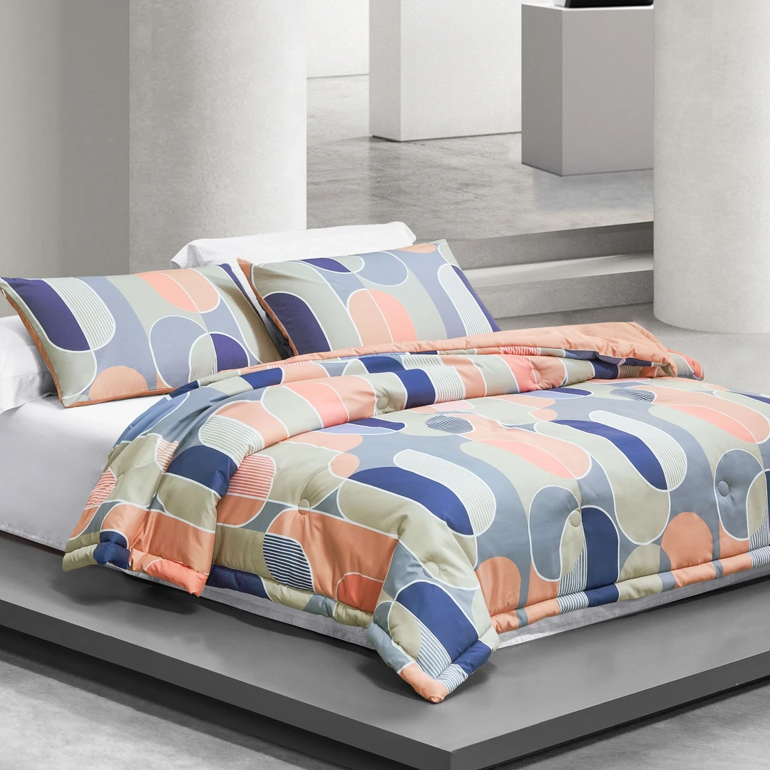 水星家纺吸湿透气负离子大豆夏被梦璟安凉纤维夏季印花学生宿舍