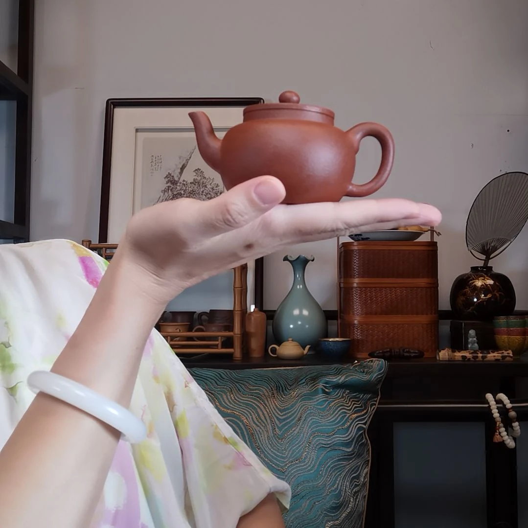 静***神紫砂花盆平盖莲子