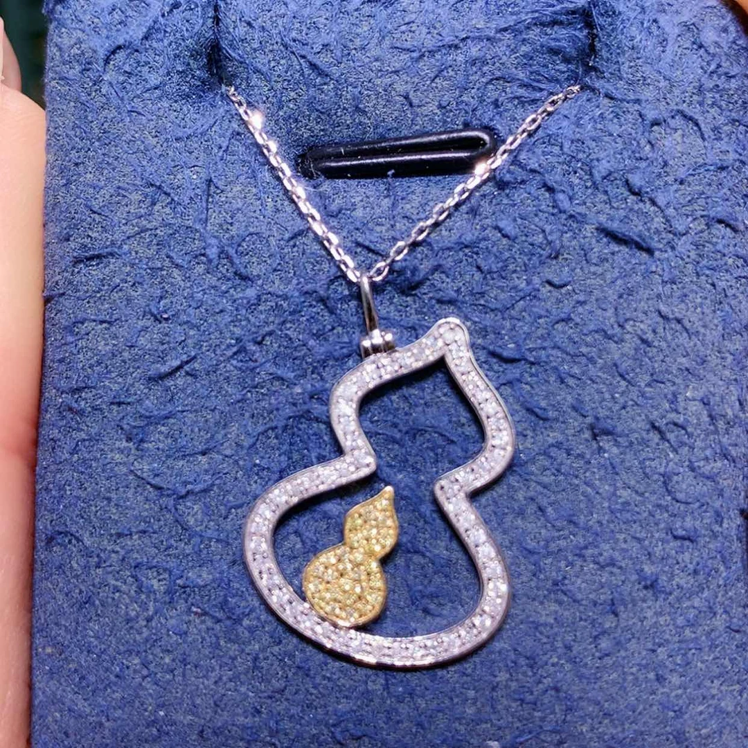 【闪购商品】钻石颈饰18K金镶嵌项链