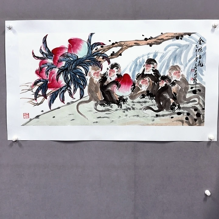 国画亲笔手绘放心去藏