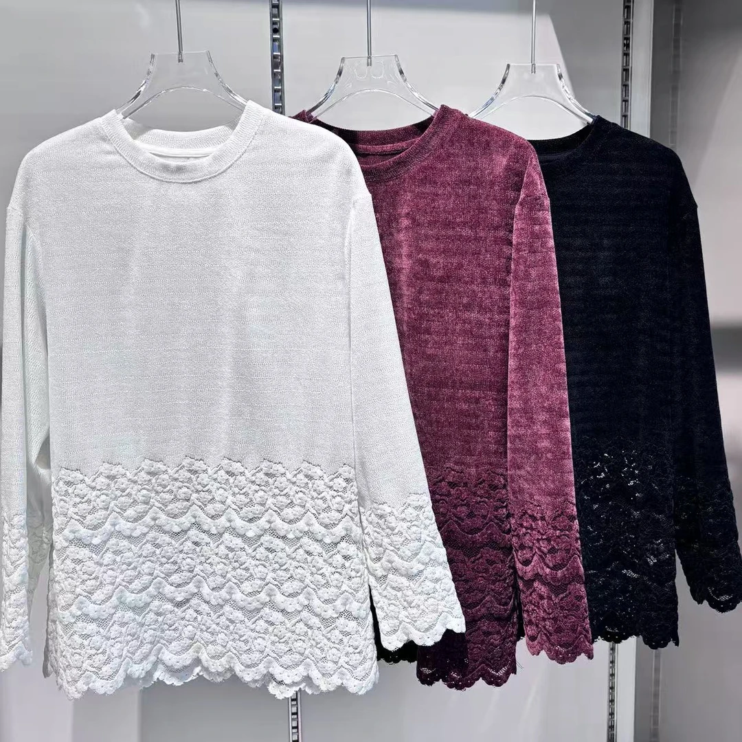 简&搭【千屿Sheila】重工蕾丝上衣254-SY/1202-5500757