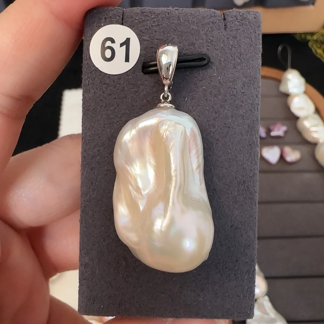 银S925镶嵌淡水珍珠颈饰