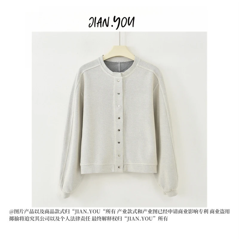 JIANYOU-[简约舒适]2025秋季新款单排扣时尚韩系女短外套GL-FQ203
