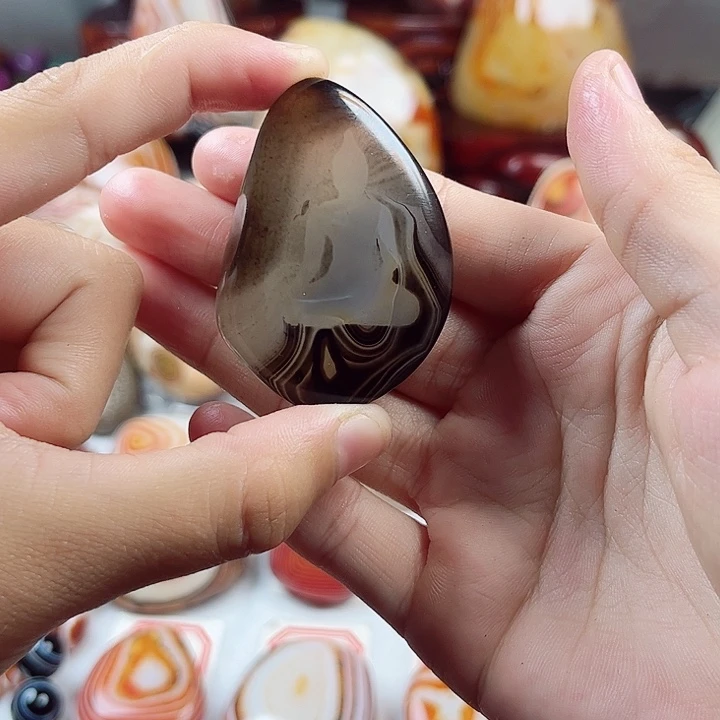 玛瑙/玉髓未镶嵌耳饰