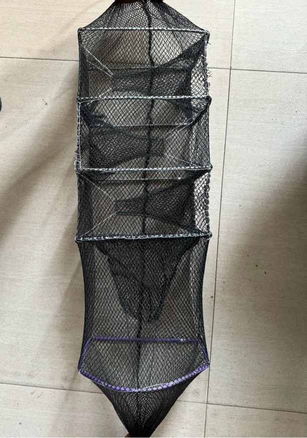 特价款 黑色手工无节中三门10条裸网  黄鳝网泥鳅笼