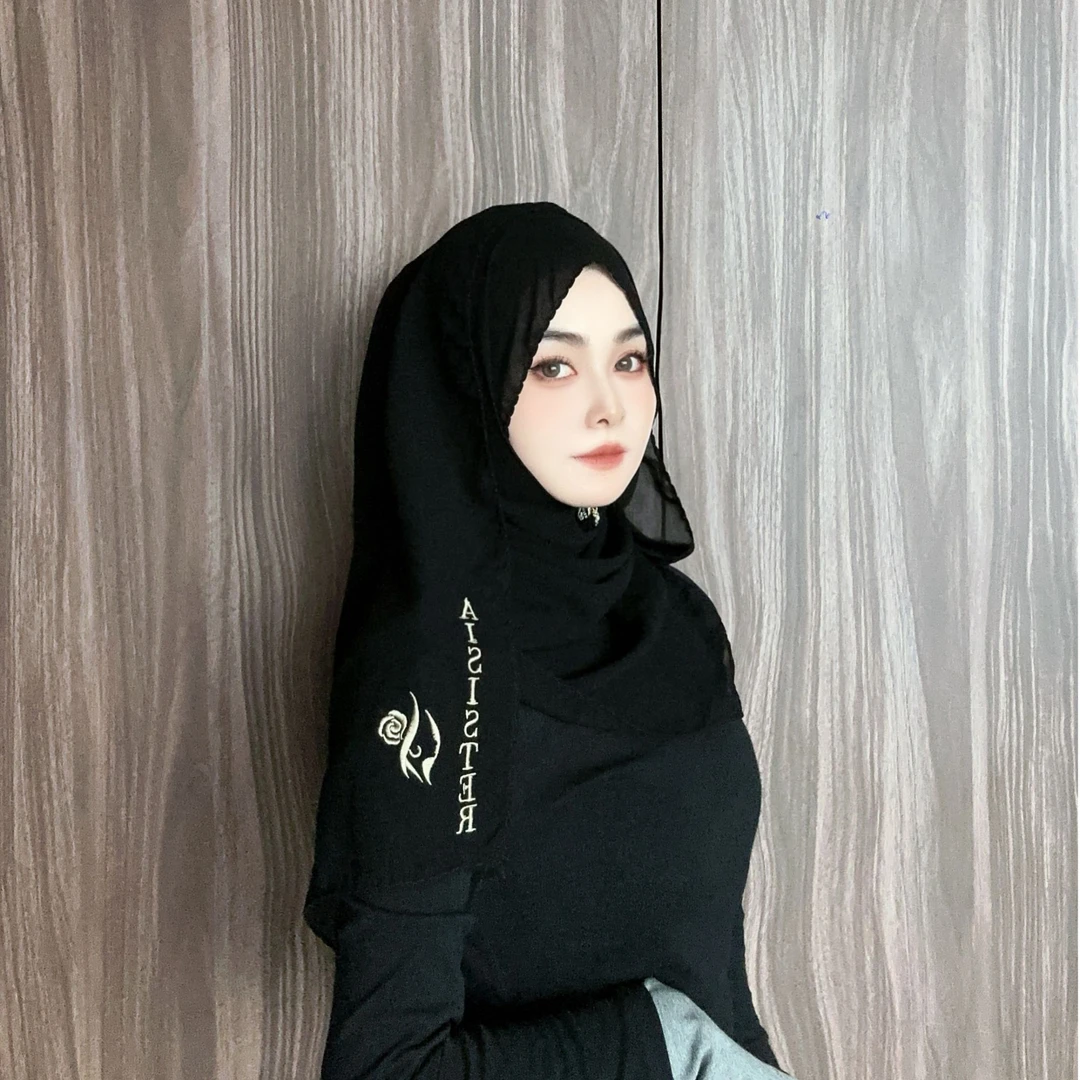 【爱姐妹】雪绒纱黑色长巾