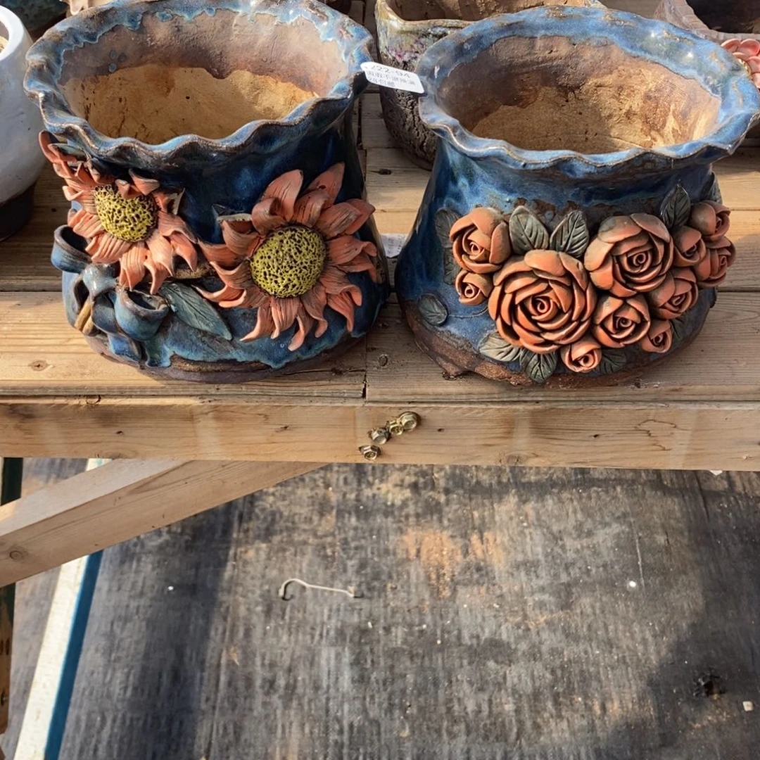 黄***虎94号多肉盆两个组合 一个补色