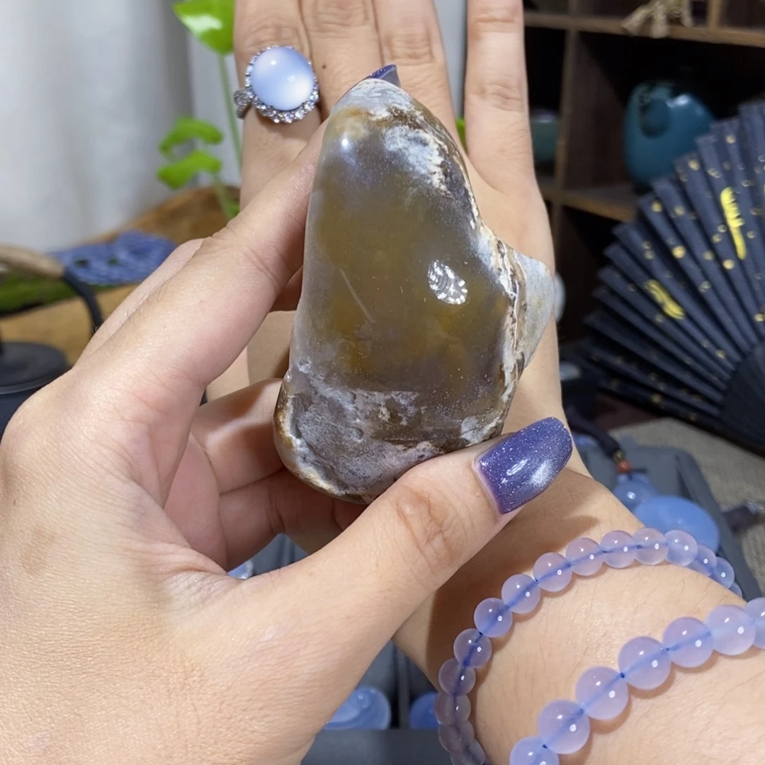 未镶嵌玛瑙/玉髓珠宝奇石朱*星