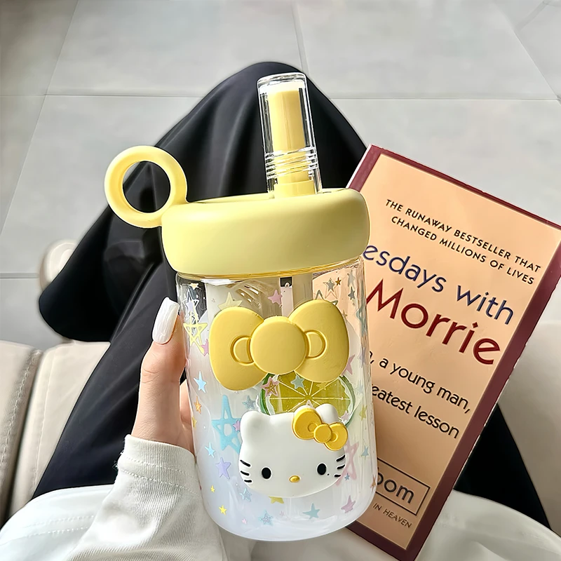 2025新款塑料水杯女生高颜值便携大容量吸管杯学生便携防摔随手杯