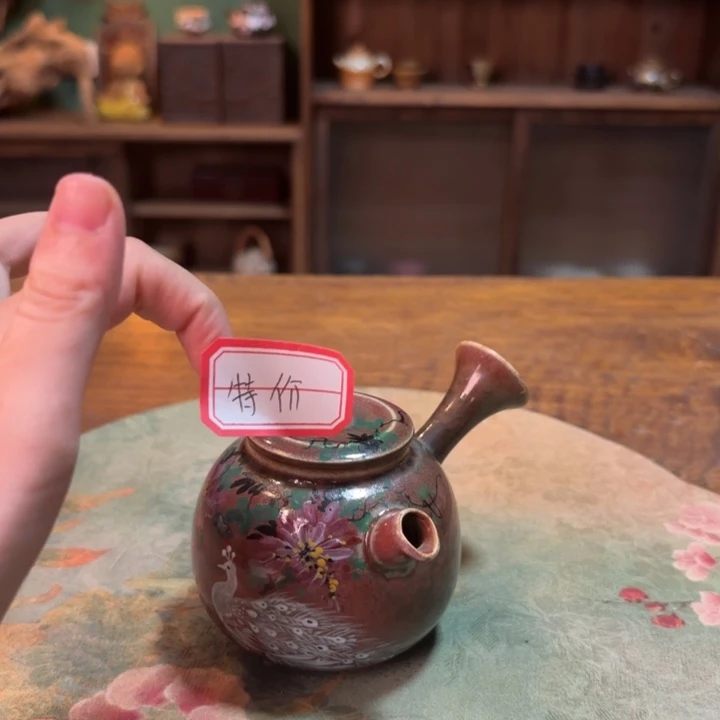柴烧纯手工手绘陶瓷