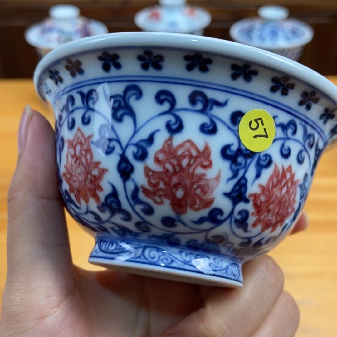 手绘现代茶具非古董
