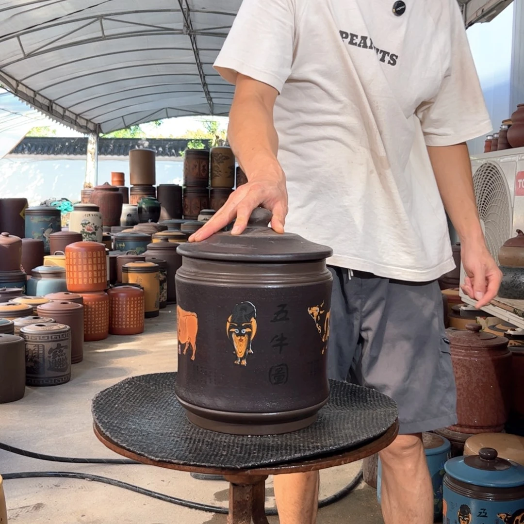 茶叶罐紫砂8 饼茶叶罐