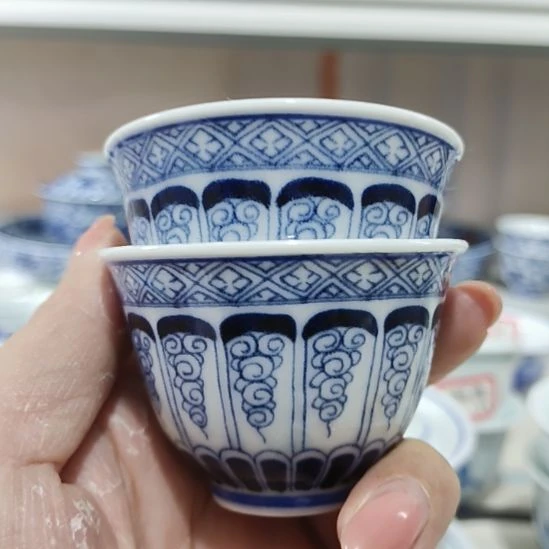 手工艺品琉璃景德镇陶瓷小客杯