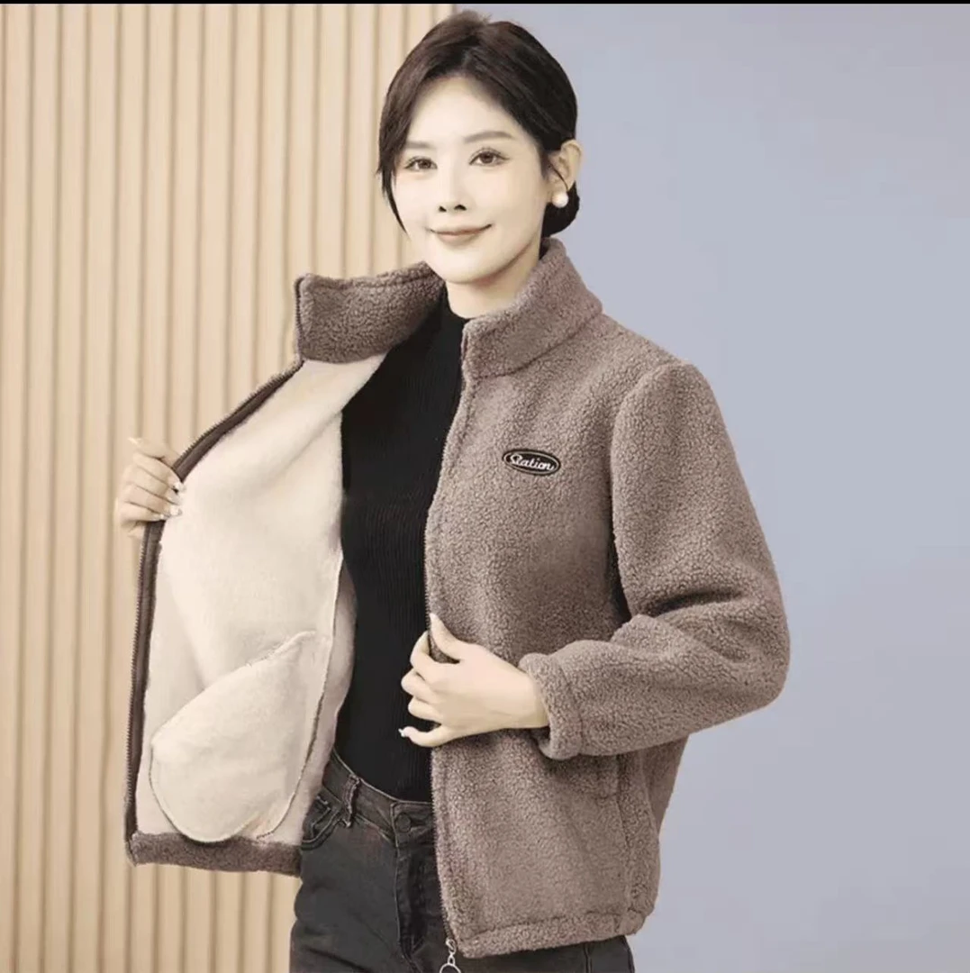 F499秋冬季气质百搭大衣外套女