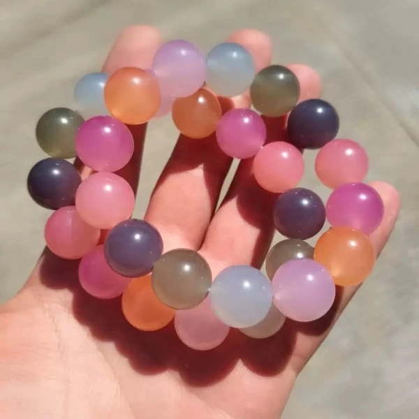 BTA0572光感变色血沉宝14mm七彩海云母变色手串七彩瑰宝树脂手串