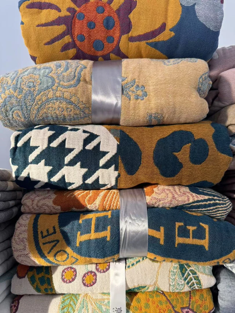 专享【孤品盖毯】清仓盖毯彩棉系 200*230cm不挑花色盖毯