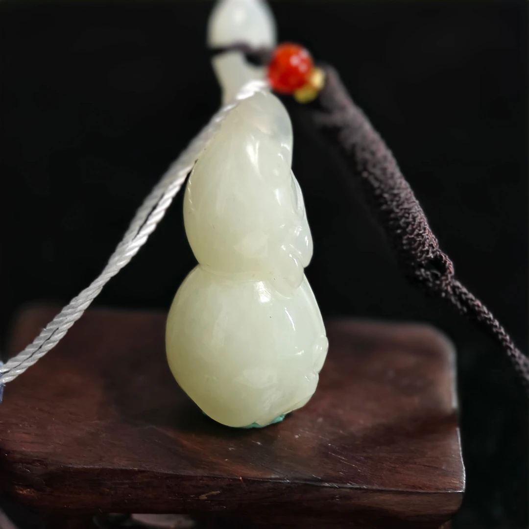 新疆白玉福禄吊坠0831Z