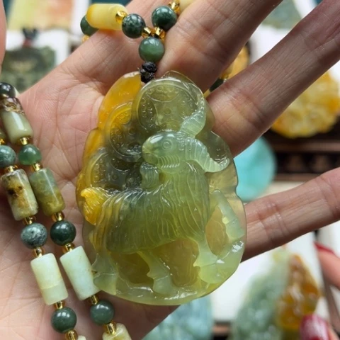 岫玉挂件未镶嵌挂件