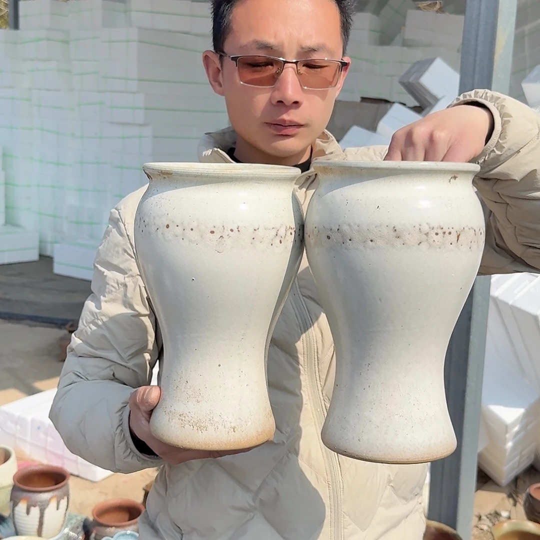 紫砂花盆口15高26（两个美人鱼圈圈外贸