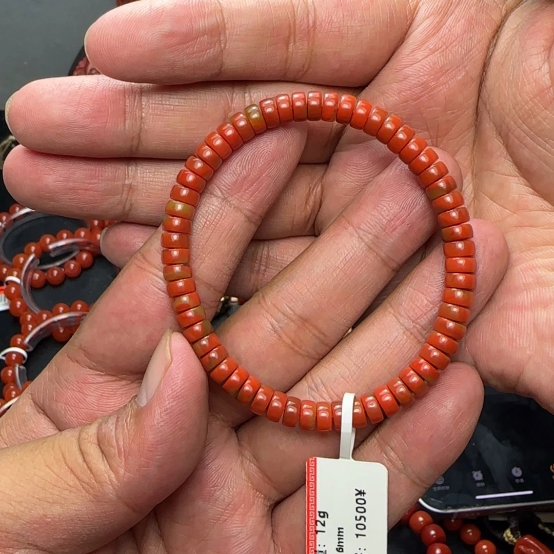 ⑤***钳南红玛瑙未镶嵌颈饰