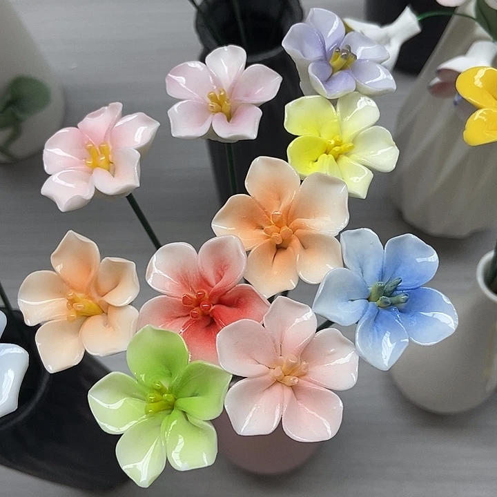 陶瓷纯手工捏花设计
