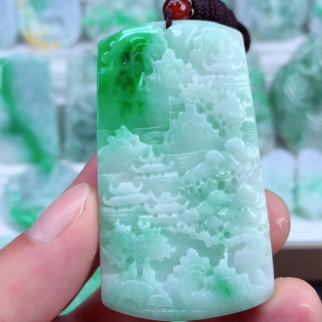 翡翠未镶嵌颈饰翡翠吊坠