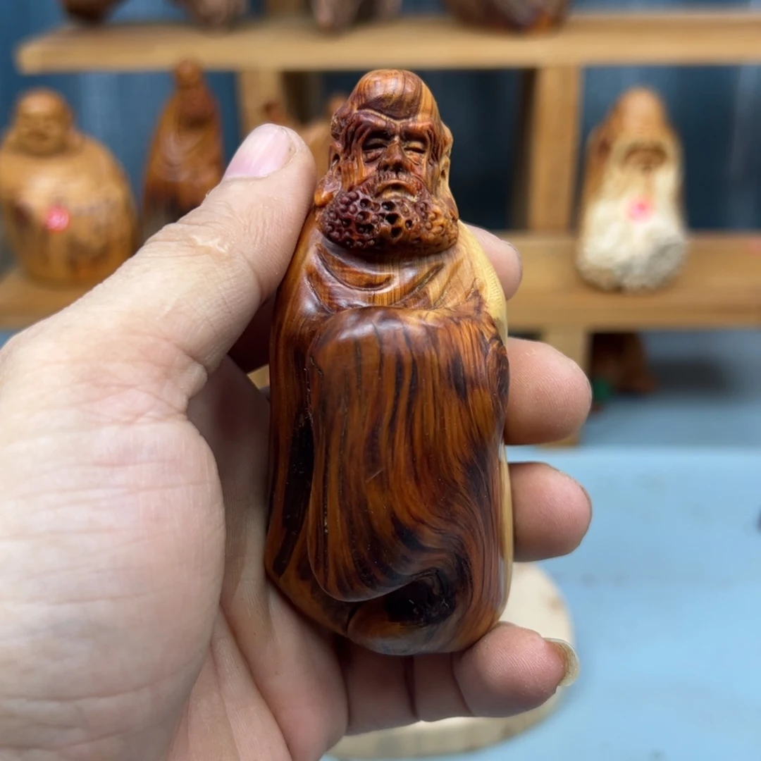人***途木崖柏木摆件手把件