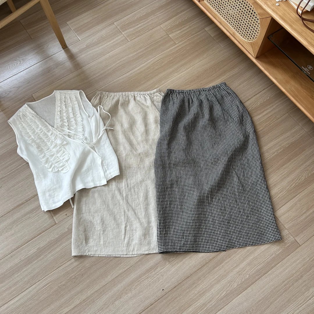 【年中大促】麻料半身裙