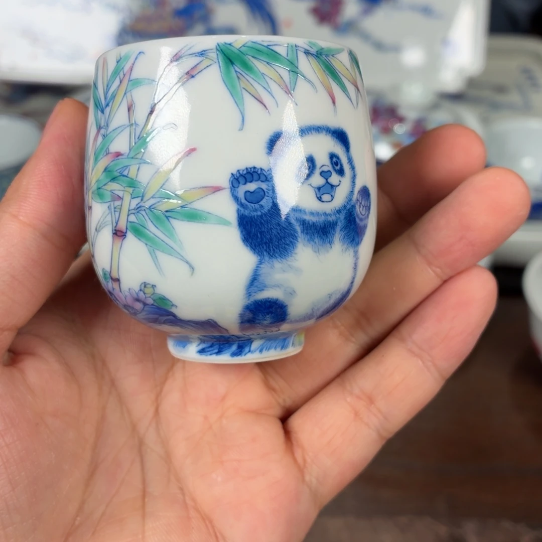 瓷杯子瓷姑娘景德镇陶瓷艺术