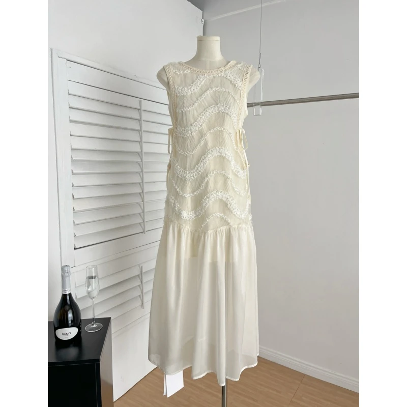 【5535】气质显瘦设计师轻奢收腰优雅复古法式修身女连衣裙19