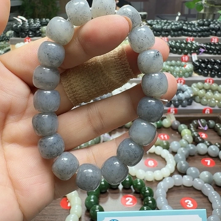 未镶嵌手链和田玉新疆青花老型卡12