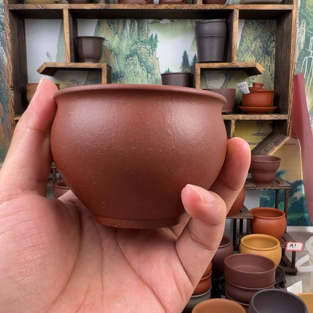茶杯紫砂拙器甄选，纯原本矿。