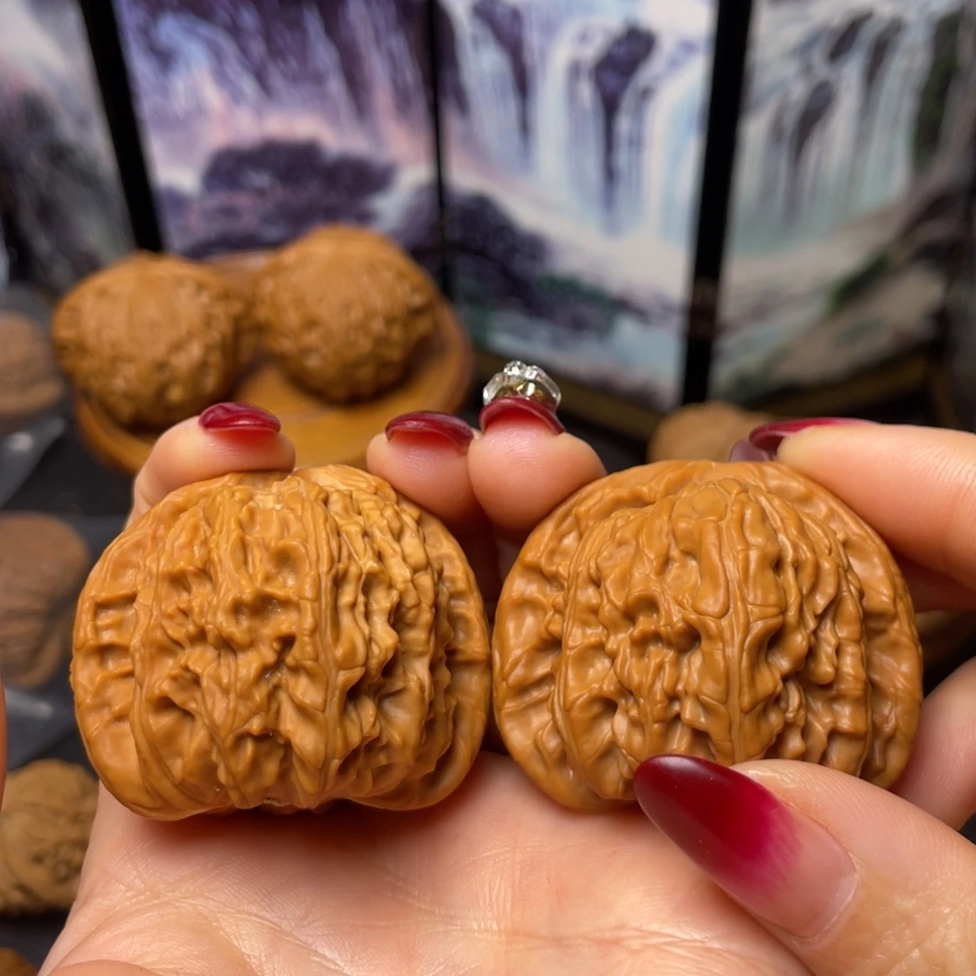 文玩核桃把件43白狮子