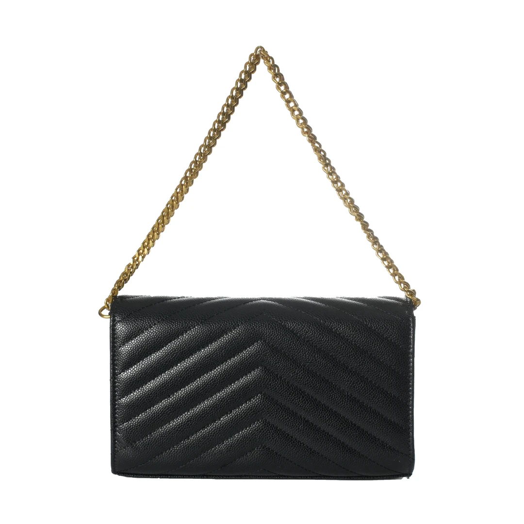 【娘娘专享】2025年新款轻奢百搭单肩斜挎包 6189-黑色 23*3*14cm